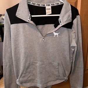 🩷PINK half zip hoodie